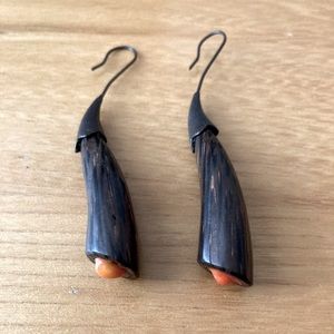 Handmade Flower Bud Drop Earrings